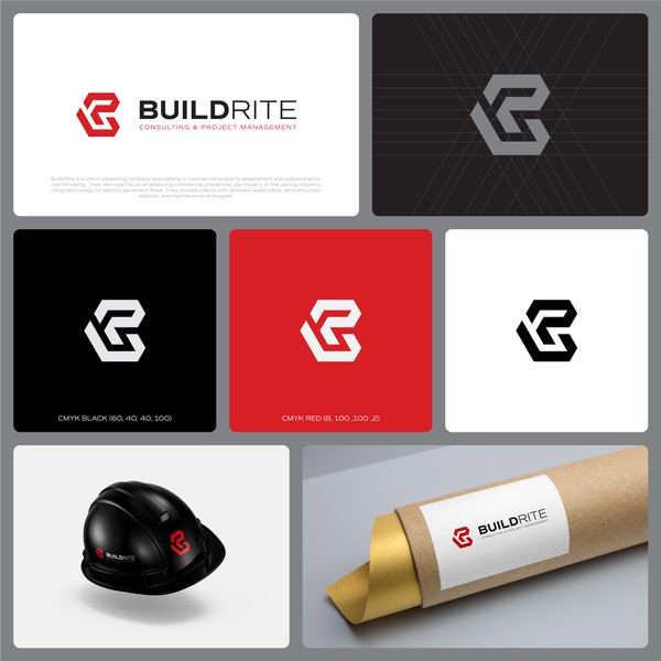 Bold and Professional Logo for BuildRite Consulting