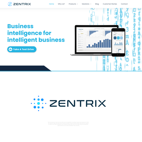 Logo for IT Company called Zentrix Ontwerp door GIRMEN