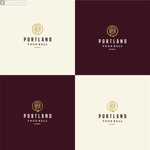 Portland Food Hall Logo & Outdoor Signage Design by artsigma
