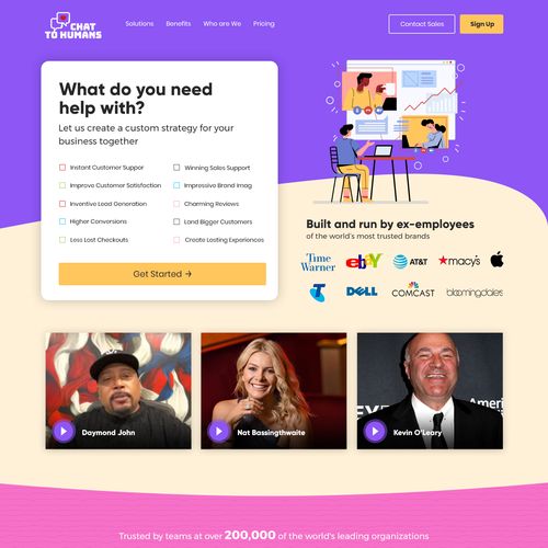 Create an enticing and user and human centric website design for a live chat support service company Design by Technology Wisdom