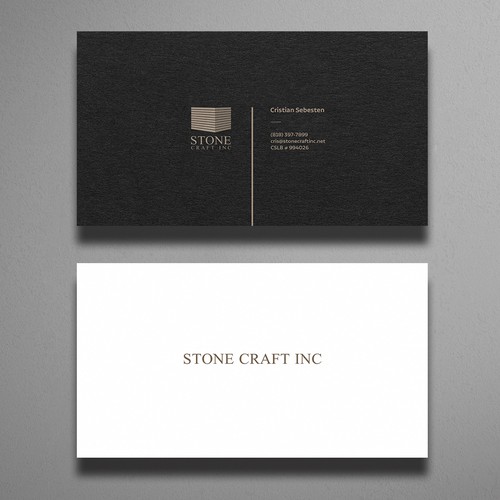 Business Card - Stone Craft Design réalisé par SahaSrabon