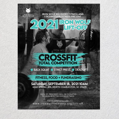 Design an eye-catching flyer for a lifting competition to raise money for a nonprofit organization Réalisé par Atto™