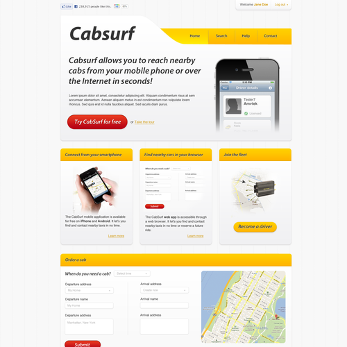 Online Taxi reservation service needs outstanding design Réalisé par X-Team