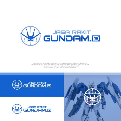 Gundam logo for my business Design por youngbloods