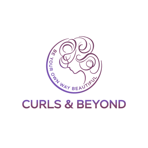 Logo for curly hair brand Diseño de designer Ha