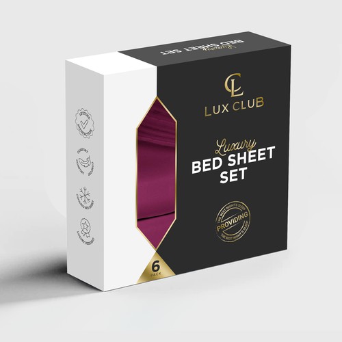 Design In-Store Packaging for Bed Sheets Design by Rockyman