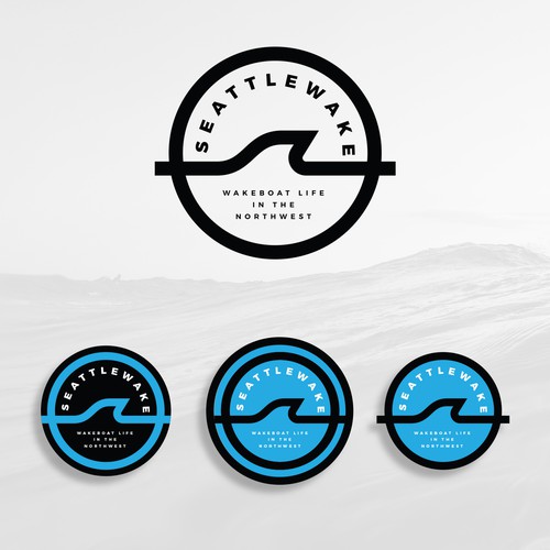 NEW logo for seattlewake -  wakesurfing logo Design by Roland Halcon