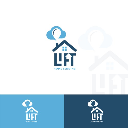 Lift Home Lending Logo Design by freecycle