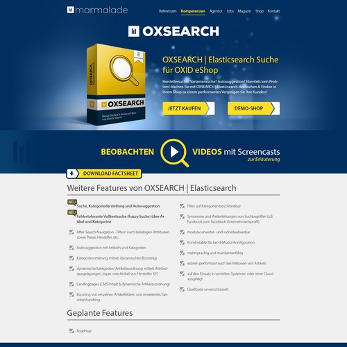"Landingpage für Softwareprodukt" winning Landing page design