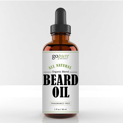 Create a High End Label for an All Natural Beard Oil! Réalisé par Abacusgrp