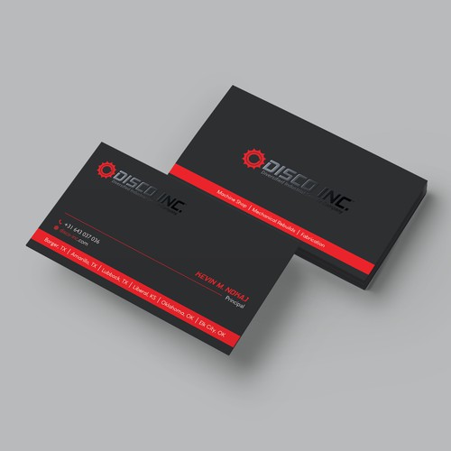 Business Card Design for Industrial Service Company Réalisé par Hasanssin