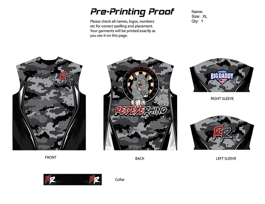 Professional Camo Darts Jersey Other clothing or merchandise contest