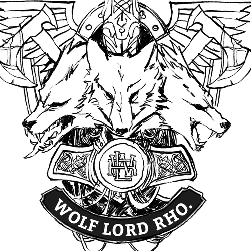 Iconic Wolf Lord Rho Logo Design Needed Réalisé par UNICO HIJO 316