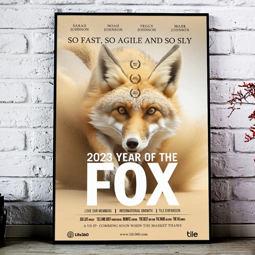 Life360 2023 Year of the Fox Poster Design by Sketch Media™