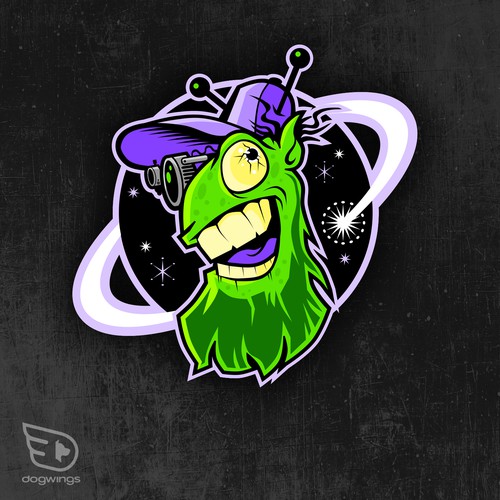 Mascot for Uranus Fudge Factory and General Store Design by Dogwingsllc