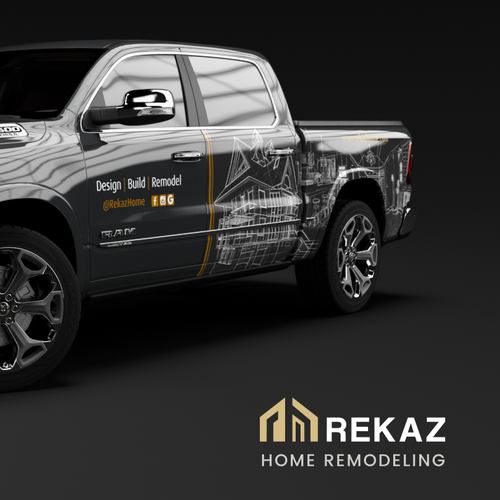 Modern - elegant Truck wrap design Design by My Idea Studio