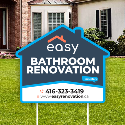 Easy Renovation Lawn Sign Design by icon89GraPhicDeSign