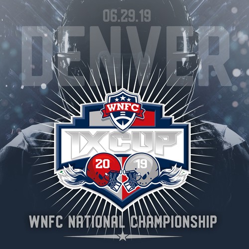 Women's pro football national championship graphic