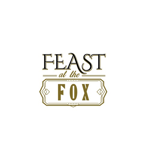 Feast at the Fox - Logo for a Farm to Table Dining Experience Design by Jukire