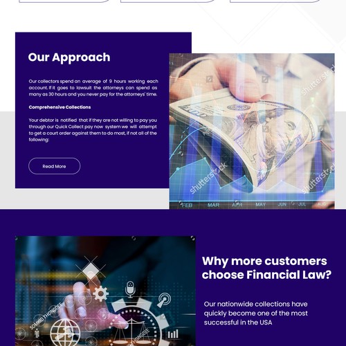 Debt Collection Website Design by Creative GS