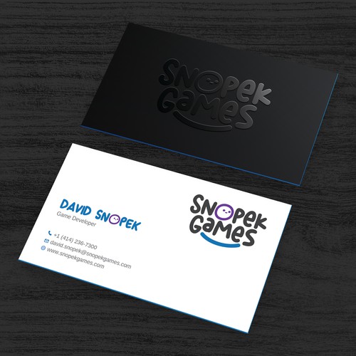 Business Cards for an indie Game Developer Design by Rakibh
