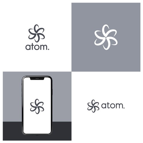 Create Atom Symbol In Shape of Letter "S" Design von Design.artz Studio