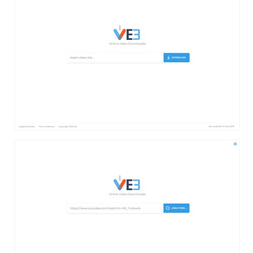 VE3 - Simple Video Downloader Website | Google Style Ontwerp door Neef