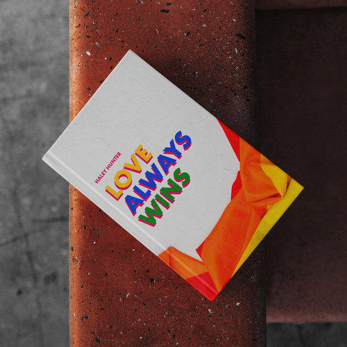 LGBTQ lesbian Loud and proud rainbow book cover To Attract readers Design by Mattecho