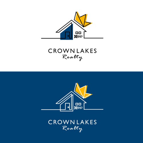 Clean, modern, Maine Real Estate logo! Design by mfalmubaroq