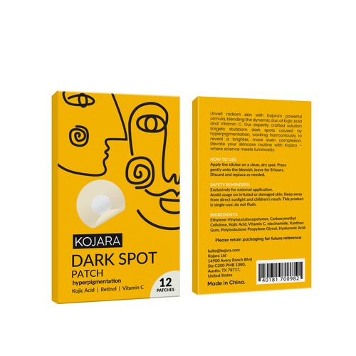 DARK SPOT PATCH PACKAGING Design by Rajith Shantha