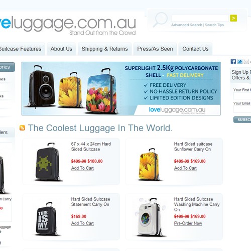 Create the next banner ad for Love luggage デザイン by Ravindra Kathe