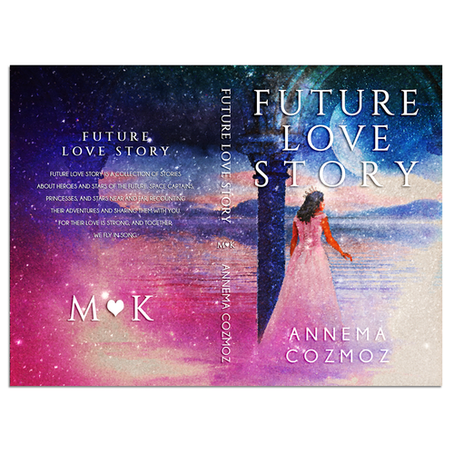 Children's Sci-fi Love Story Book Cover Contest! Space Captains and Princesses. Future Love Story! Design by heymg