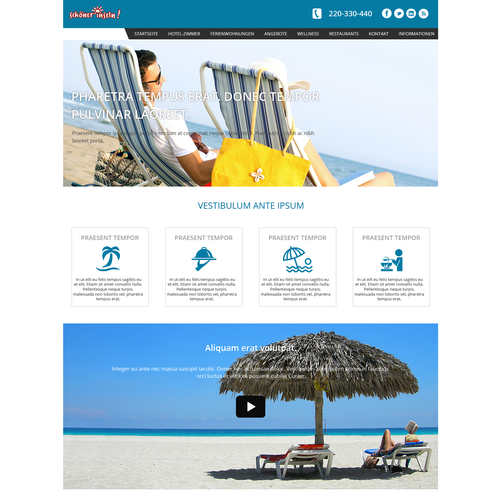Web page design contest entry by designrocks