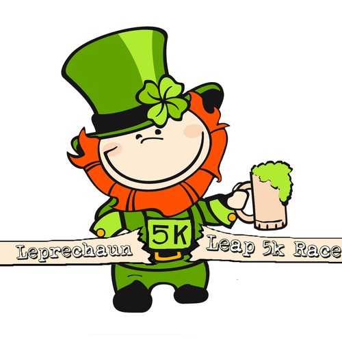 New design wanted for "St. Patty's Day 5k Leprechaun Leap" Diseño de Design70