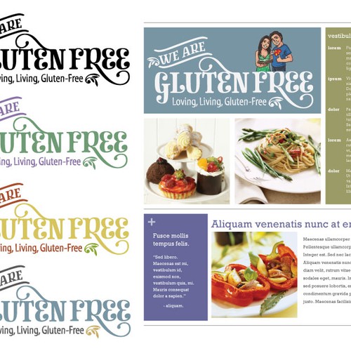 Design Logo For: We Are Gluten Free - Newsletter Diseño de Alex at Artini Bar