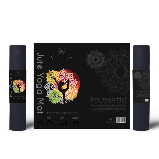 Yoga Mat Label Design Verpackungen Wettbewerb