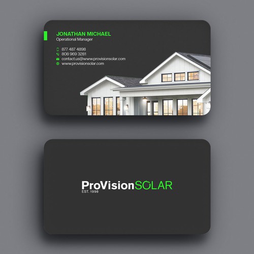 Solar Business Cards Design réalisé par Xclusive16