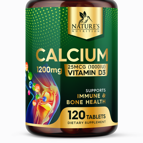 Calcium Plus Vitamin D3 Design Needed for Nature's Nutrition Design by Encephalon™