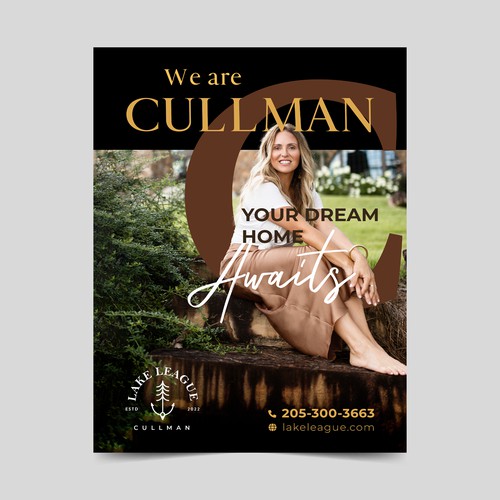 Need a full page magazine ad transitioning a new real estate company into town Design by BatangKalye