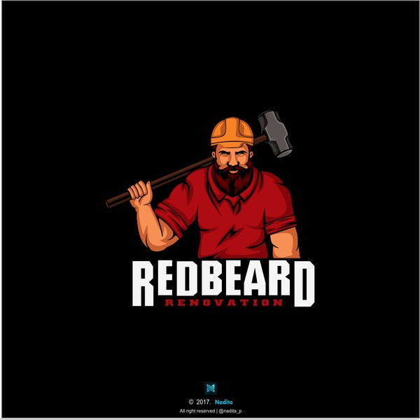 Design by ♥ Rachel Zefanya titled "Logo for Redbeard renovation"