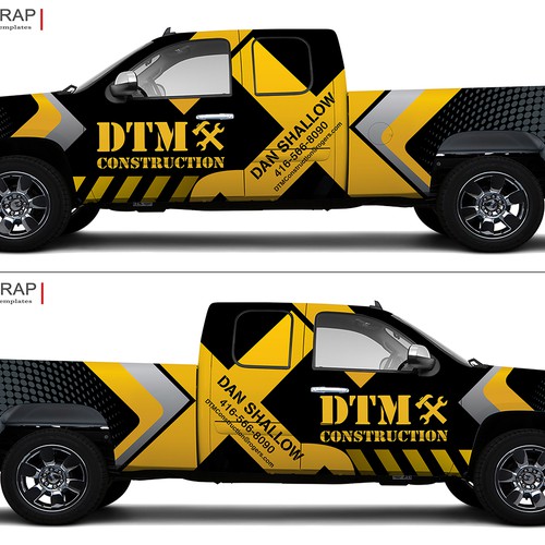 Truck wrap design needed for a construction company Car truck or van