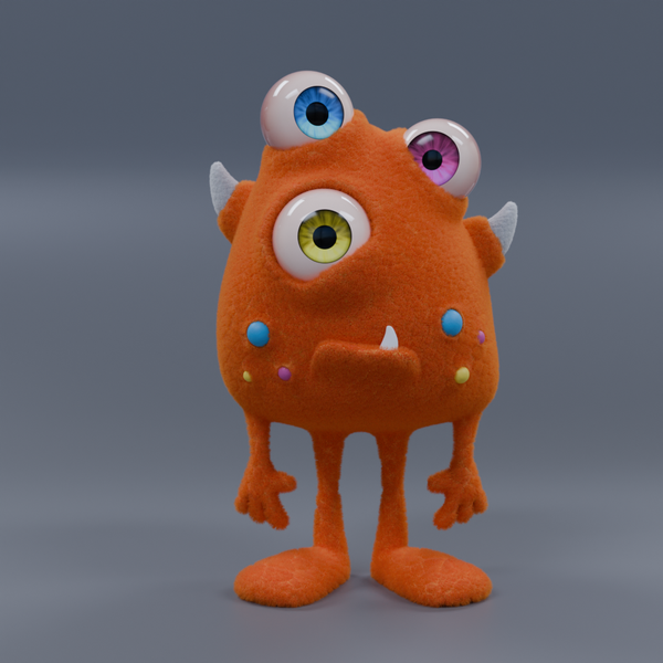 Plush Toy 3D render