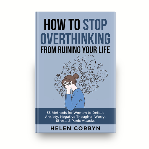 Book cover about overthinking that will appeal to women Design by romy