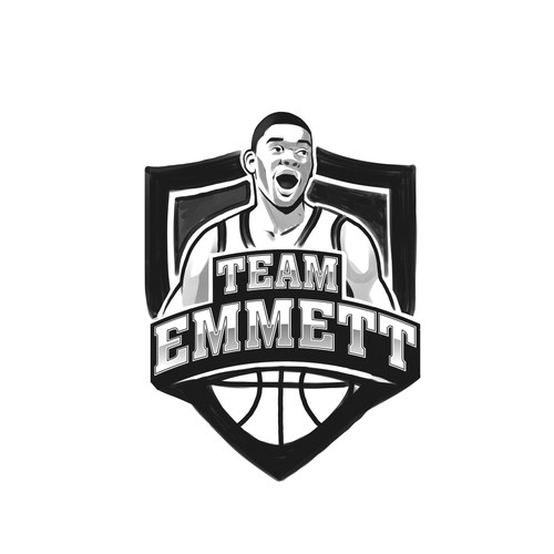 Basketball Logo for Team Emmett - Your Winning Logo Featured on Major Sports Network Design by BROXinc