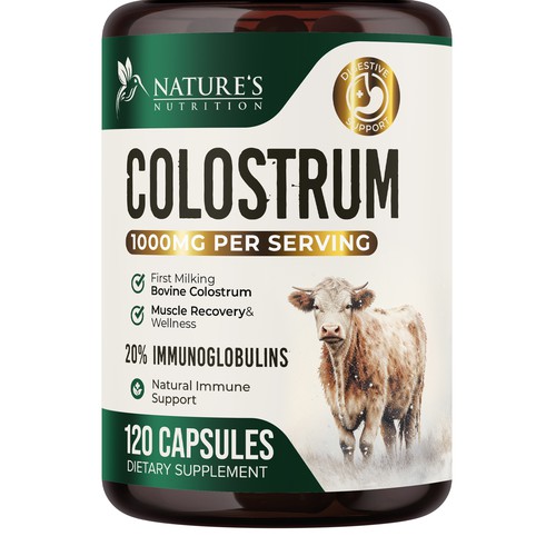 Powerful, Colostrum Design Needed for Nature's Nutrition Design by UnderTheSea™