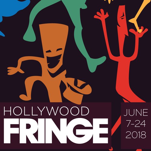 Guide Cover for the 2018 Hollywood Fringe Festival Design by Fe Melo