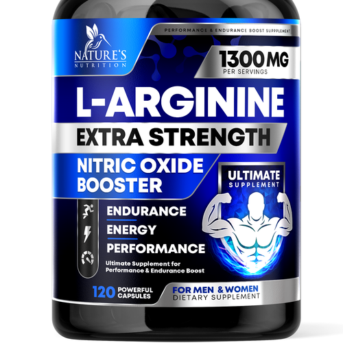 Powerful L-Arginine Capsules Design Needed for Nature's Nutrition Design by rembrandtjurin