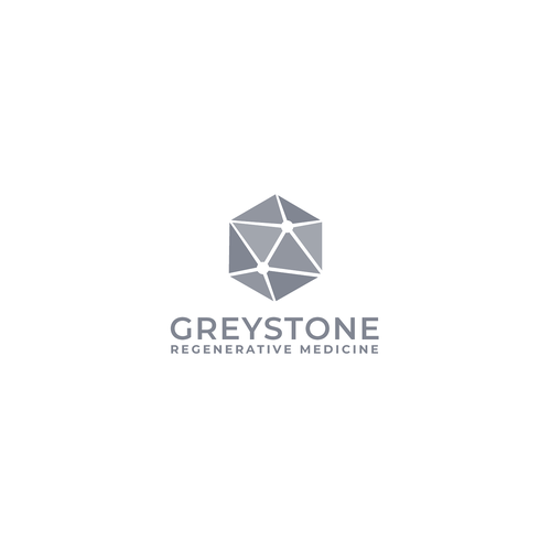 I like the lettering of Greystone here.  And then below Greystone a grey, stone-like structure with mortar or joints in  Design by braves™