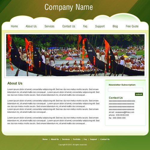 1-3 Page Website Template Design von vinodkhakra