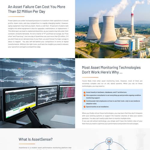 Engaging B2B Website Upgrade for AssetSense Design by Obizzy